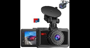 ApexArte® Dashcam voor Auto - Dualdashcam Voor en Achter - Full HD - 1080 - Zwart