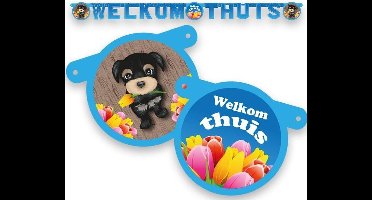 Witbaard Letterslinger Welkom Thuis 150 Cm Blauw