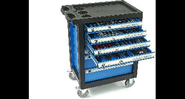 HBM 154-delige PREMIUM gereedschapswagen BLAUW