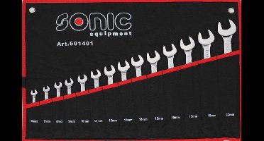 SONIC ringsteeksleutels 14-delig