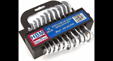 HBM 10 Delige Korte Engelse Steek – Ringsleutelset