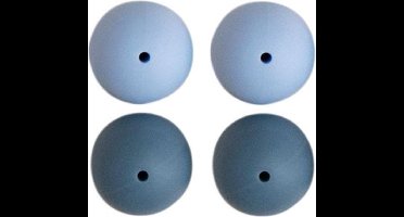 Go Handmade Siliconen Kralen 4 Stuks 23 Blue Mix