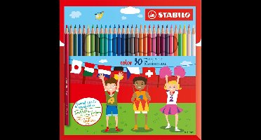 STABILO Color - Kleurpotloden - Intense Kleuren En Makkelijke Kleurafgifte - Etui Met 30 Kleuren