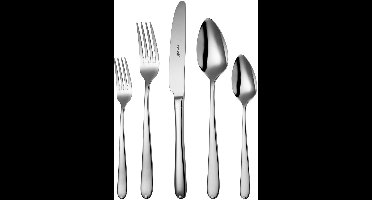 Sola Fleurie Bestekset 6 persoons - 50 delig - Zilverwit Premium Edelstaal 18/10 - Vaatwasserbestendig