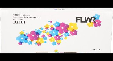 FLWR - Printetiket / 11352 / 10-pack Wit - Geschikt voor dymo