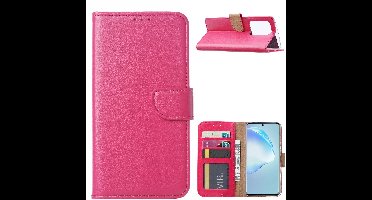 Hoesje Geschikt Voor Samsung Galaxy S20 Ultra Portemonnee hoesje / Boek hoesje - Roze/Pink