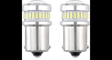 CANBUS - BA15S - 30SMD + lens - 12/24V - 2 stuks