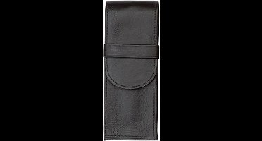 Alassio pennenetui - 3 pennen - leer - zwart - JU-2617