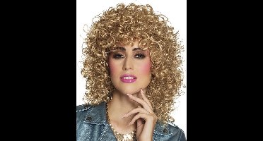 PartyXplosion - Pruik - Blonde krullen