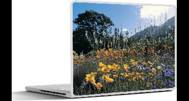 Laptop sticker - 13.3 inch - Bloemen - Natuur - Kleur - 31x22,5cm - Laptopstickers - Laptop skin - Cover