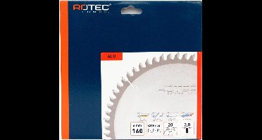 HM Zaagblad ALU ø160x20 Z42 TF neg