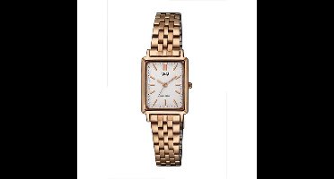 Q&Q model qb95j001y prachtig rosekleurig dames horloge rechthoekig model 3 atm waterdicht