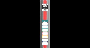 Assortiment kaftpapier voor schoolboeken - lichtgrijs, donkergrijs, rood - 200 x 70 cm - 3 rollen