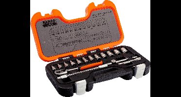 Bahco doppenset 1/4", 16-delig