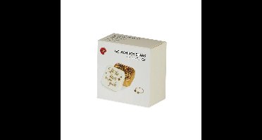 Balvi Sieradendoosje Stars 2,5 X 4,9 Cm Porselein Goud/wit