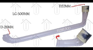 AEG Standpijp Van bovenste sproeiarm F44860, F88420VI, DE4855 1528120007