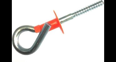 WAELBERS schommelhaak met houtdraad - 120 mm - verzinkt - met veiligheidssluiting