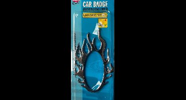 All Ride Chrome Style Flame Autosticker