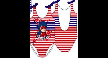 Miraculous Ladybug badpak - rood - maat 110 / 5 jaar