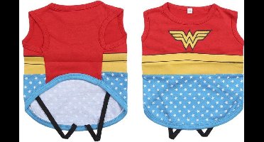 WONDER WOMAN - Honden T-Shirt - XS (Lengte 28cm - Borst 42-50cm)