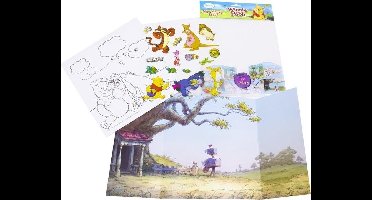 Winnie the Poeh maxi sticker scene 17 stuks