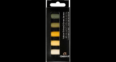 Rembrandt 5 halve softpastels - gele okers