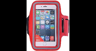 Hardloop Armband Telefoon | Geschikt voor: Oppo A16 A17 A18 A57s A58 A77 A78 A79 A96 Find X5 | Hardloop Armband | Sport Hardloopband | Hardloop Telefoonhouder | Rood