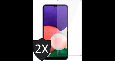 Screenprotector geschikt voor Samsung Galaxy A22 4G - Screen Protector Glas - 2 Stuks