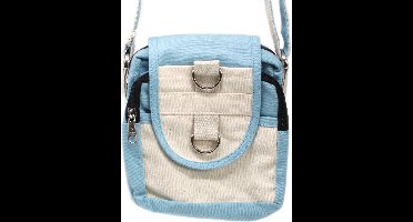 Natuurlijke Reistas. Crossbody-reistas van natuurlijk katoen, lichtgewicht en  alledaagse buitentas,