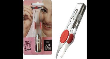 Lifetime pincet, Met ledverlichting / LED wenkbrauw pincet.