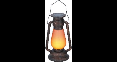 Grundig Solar Tuinverlichting - Lantaarn - LED - Vlameffect