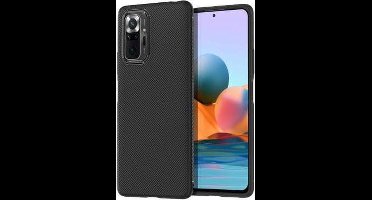 Xiaomi Redmi Note 10 Pro Texture TPU hoesje - Zwart