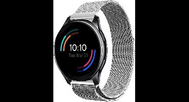 Bandje geschikt voor OnePlus Watch - Zilver Milanese Band
