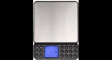 Perel Precisieweegschaal, digitaal, 0.1 g tot 2 kg, tarrafunctie, automatische uitschakeling, lcd-scherm met achtergrondverlichting