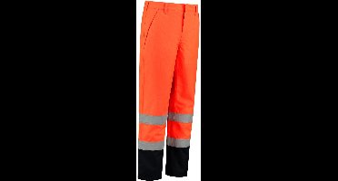 Dapro Safety Protector Multinorm Regenbroek - Maat M - Marineblauw/Hi-Vis Oranje - Vlamvertragend , antistatisch en chemicaliën resistent