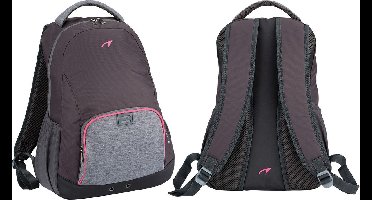 Avento Sport Rugzak - Kay - Antraciet/Grijs mêlee/Fluorroze