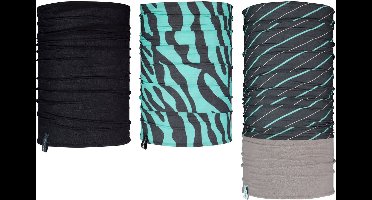Avento Colsjaal Set Dames - Active - Blauw/Zwart/Antraciet/Wit