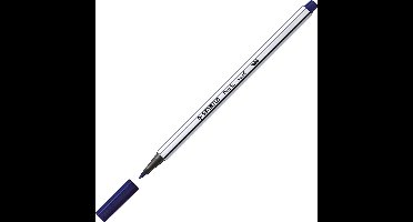 STABILO Pen 68 Brush - Premium Brush Viltstift - Met Flexibele Penseelpunt - Pruissisch Blauw - per stuk