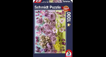 Violette Bloesems, 1000 stukjes Puzzel