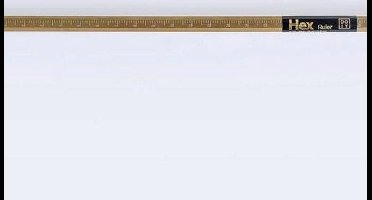 Doiy Liniaal Hex 22 Cm Staal Goud