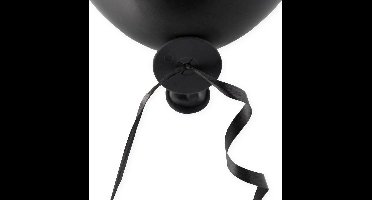 Ballon Snelsluiters Zwart met lint 100 stuks