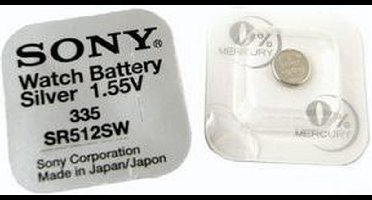 Sony 335, SR512SW knoopcel horlogebatterij