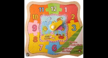 Marionette Klok puzzel hout schildpad