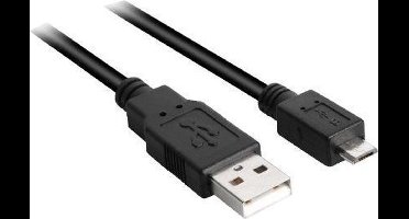 "Sharkoon USB-kabels 1.5m, Micro-USB2.0-B/USB2.0-A"