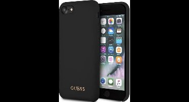 Guess Silicone Logo HardCase voor Apple iPhone 8 (4.7") - Zwart