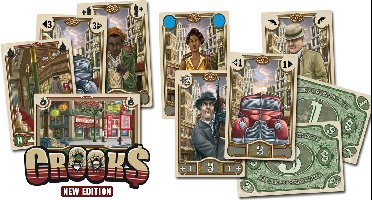 White Goblin Games Crooks - Gezelschapsspel voor 2-4 spelers - Tactisch