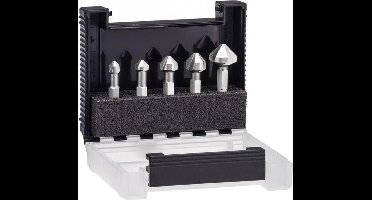 Wiha Soevereinboor Bitset 35mm (¼″) Schroefmaat M3-M8 in doos - 6-delig - 28027