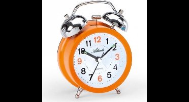 Quartz kinderwekker oranje kleur