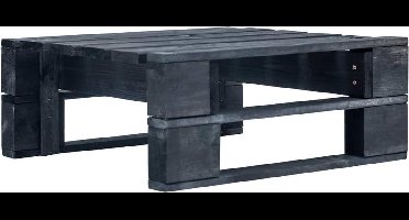 vidaXL - Tuinhocker - pallet - hout - zwart