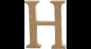 Creative Hoofdletter H Mdf 13 Cm